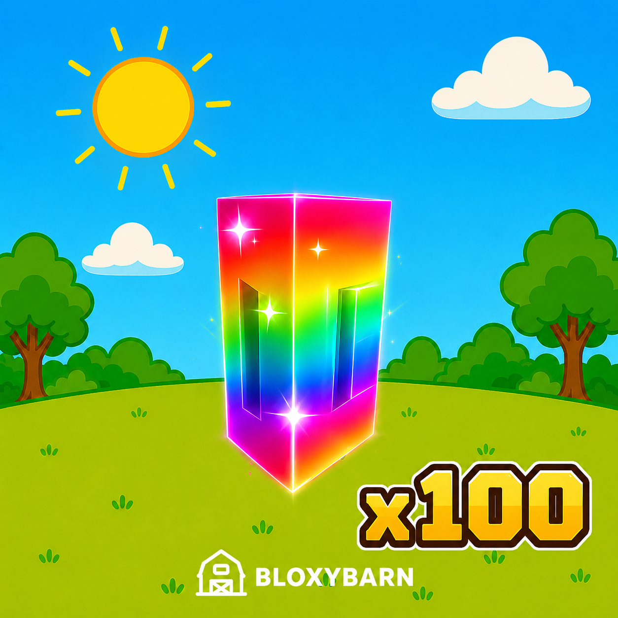 100 Rainbow Seeds