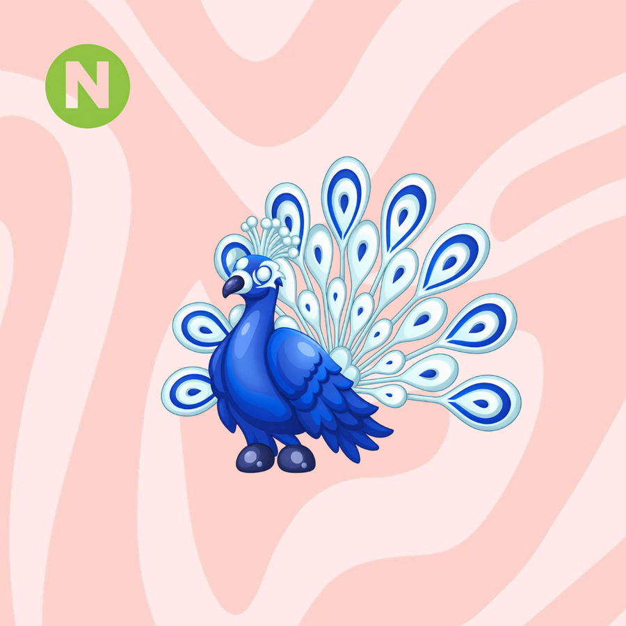 Neon Moonbeam Peacock