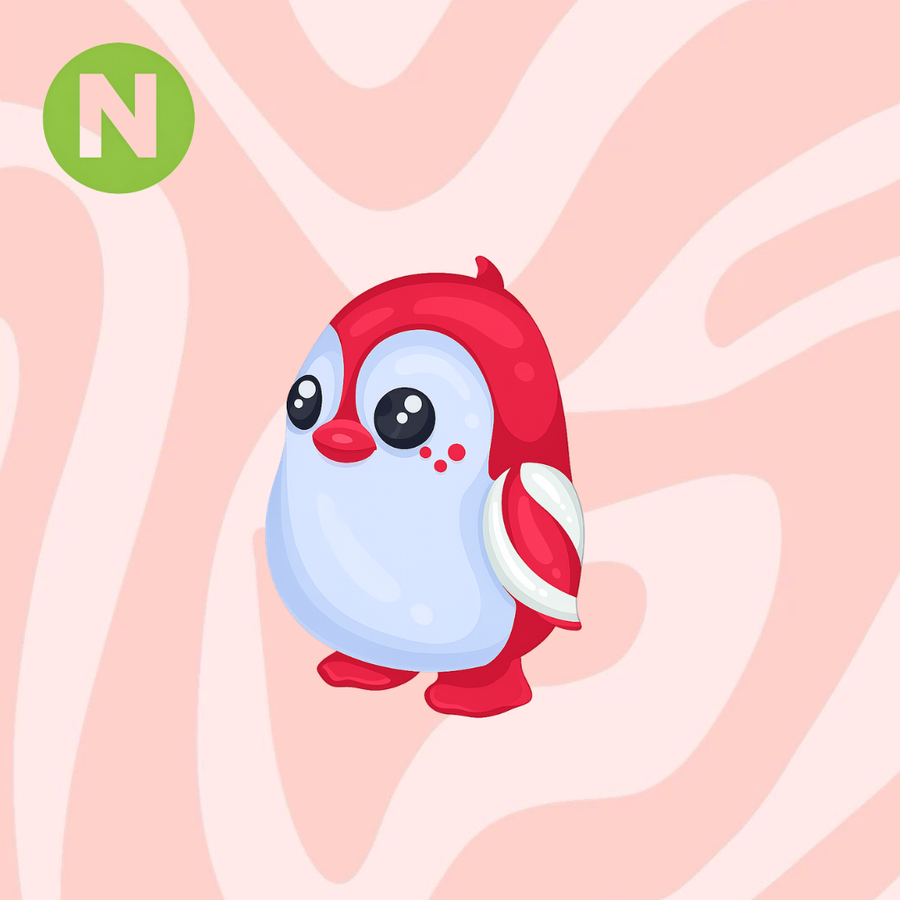 Neon Peppermint Penguin