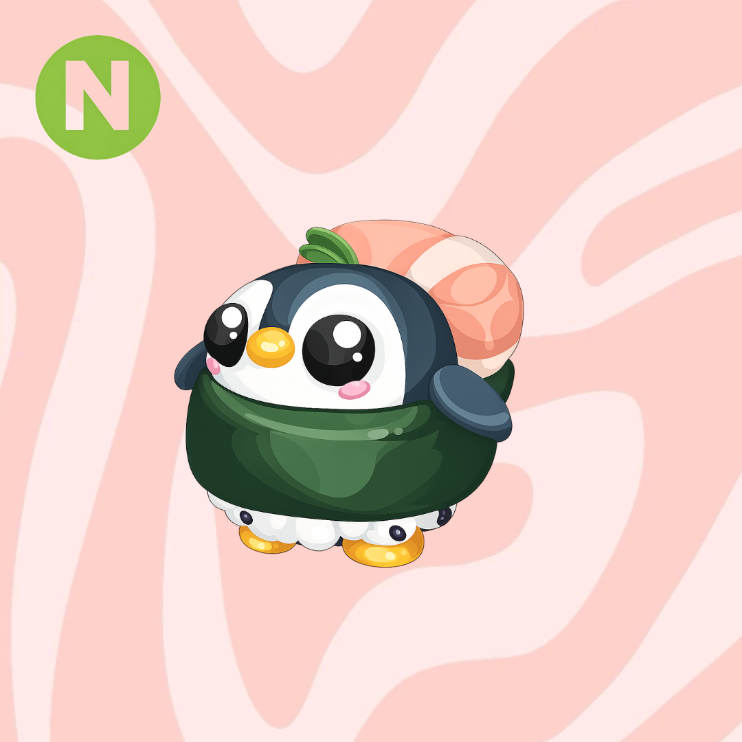 Neon Sushi Penguin