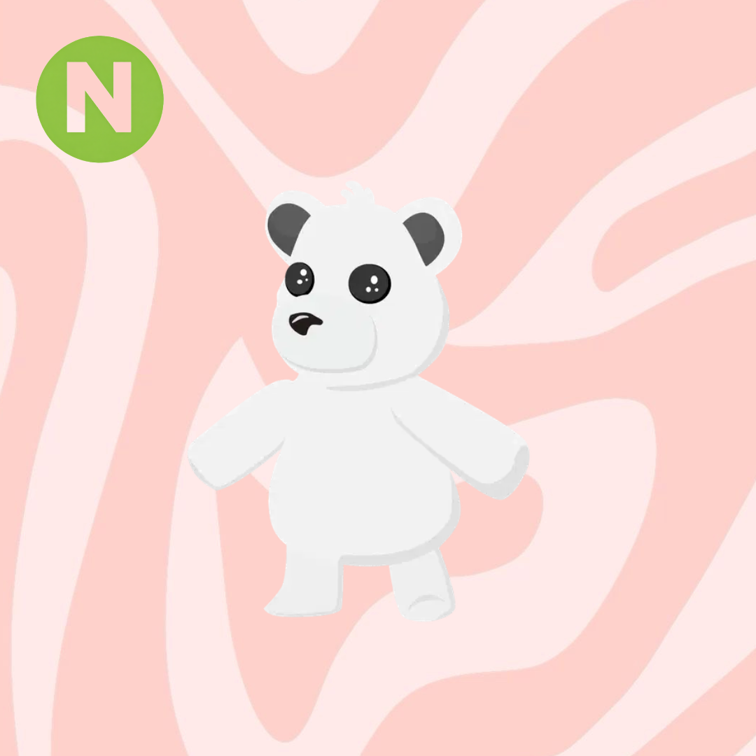 Neon Polar Bear