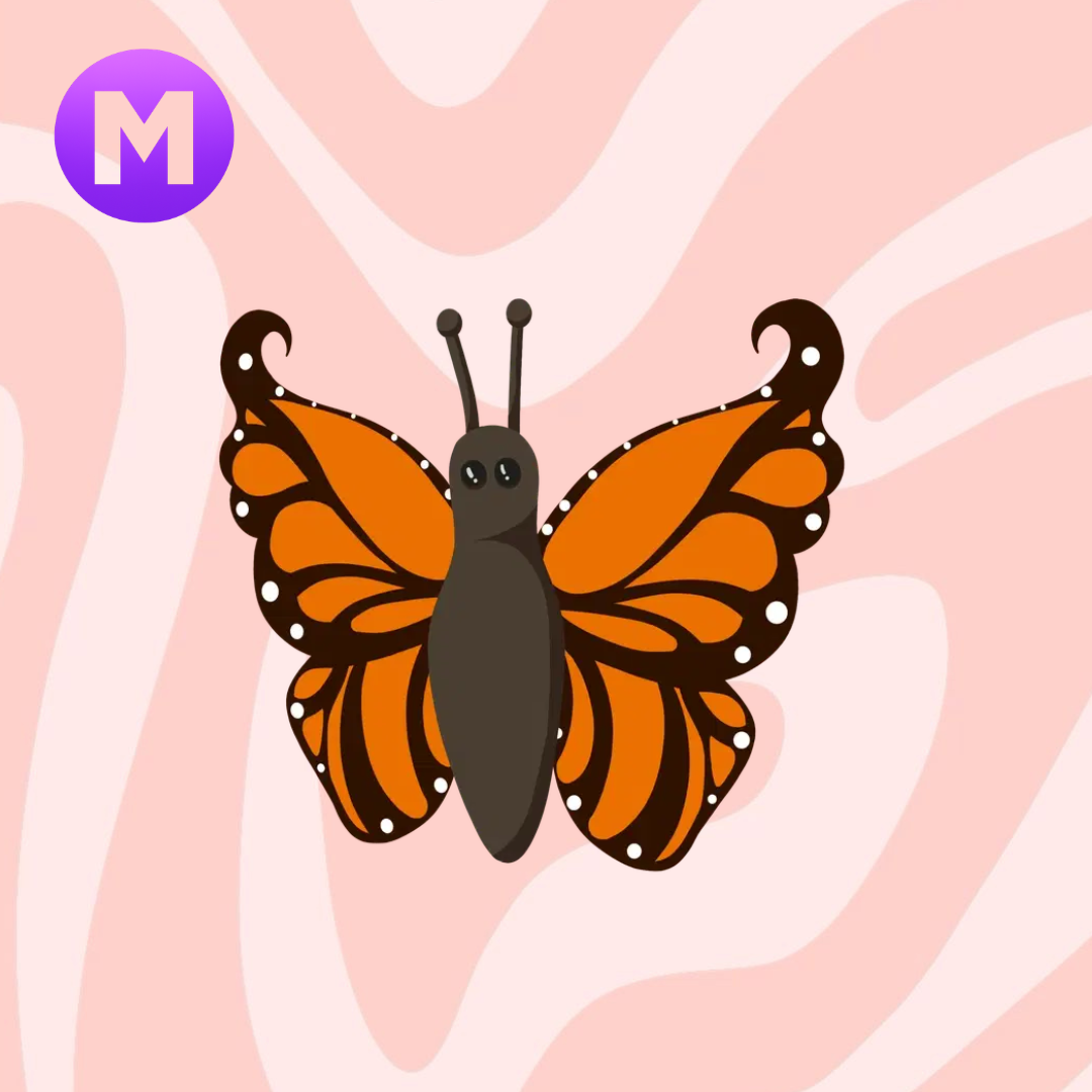 Mega Orange Butterfly