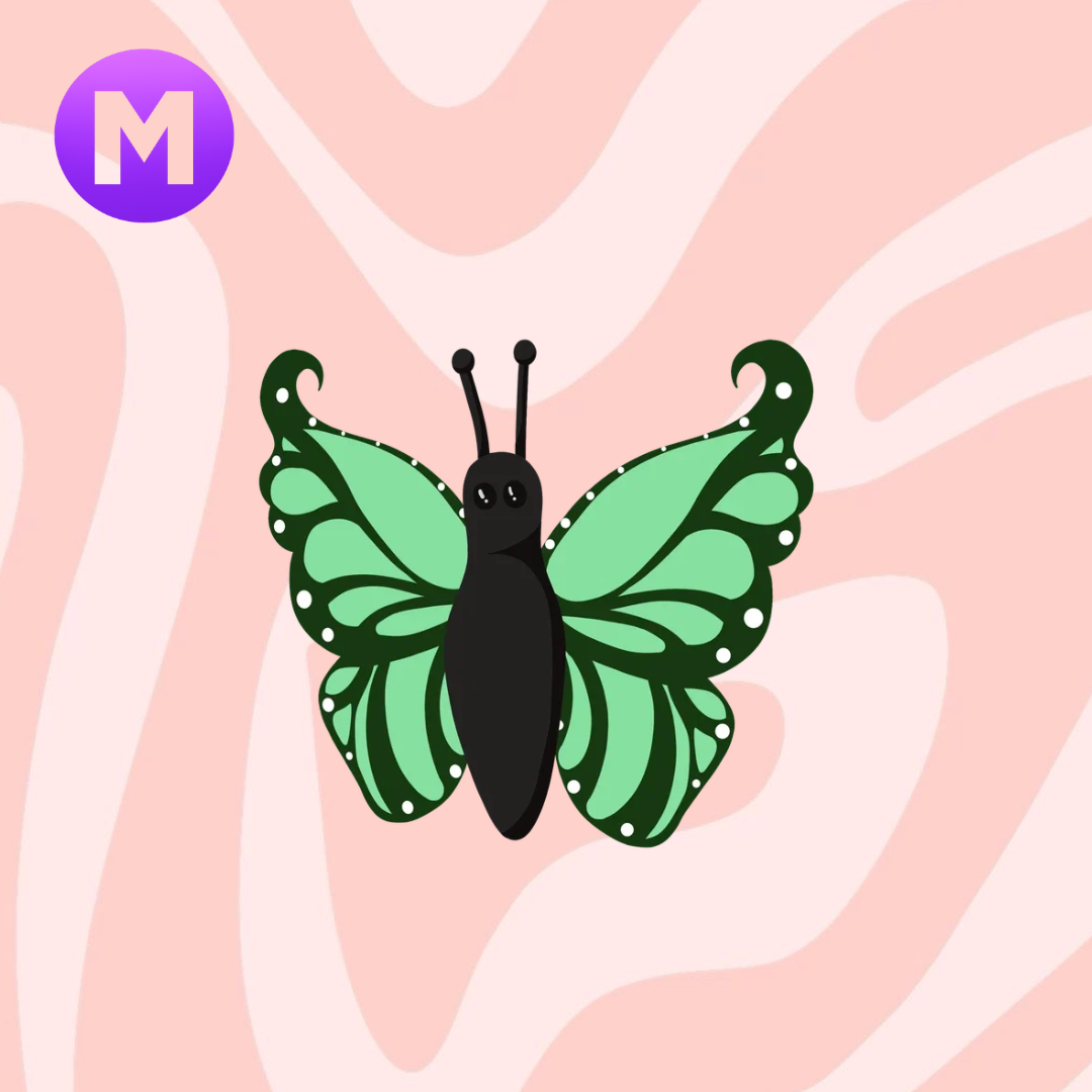 Mega Green Butterfly